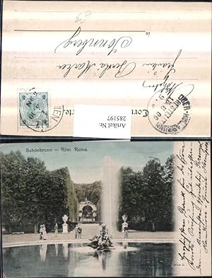 Bild des Verkufers fr 285197,Wien Hietzing Schnbrunn Rmische Ruine Brunnen zum Verkauf von Versandhandel Lehenbauer
