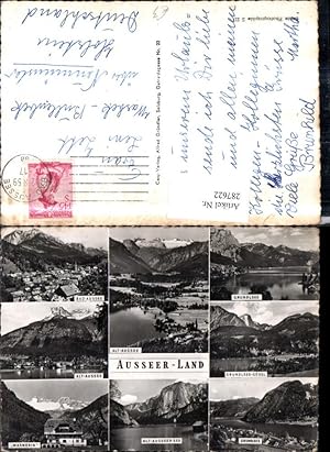 Bild des Verkufers fr 287622,Ausseer-Land Alt-Aussee Bad Aussee Grundlsee Totale Bergkulisse Mehrbildkarte zum Verkauf von Versandhandel Lehenbauer