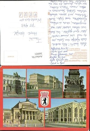 Bild des Verkufers fr 368921,Berlin Denkmal Friedrich II Palais Unter den Linden Schauspielhaus Mehrbildkarte zum Verkauf von Versandhandel Lehenbauer