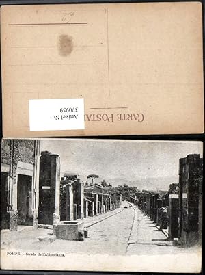 Image du vendeur pour 370959,Campania Napoli Pompeji Pompei Strada dell Abbondanza Strae mis en vente par Versandhandel Lehenbauer