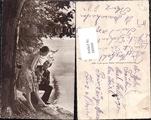 Bild des Verkufers fr 380580,Liebe Paar Verliebter Blick Ufer Baum zum Verkauf von Versandhandel Lehenbauer
