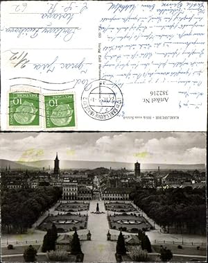 Bild des Verkufers fr 382216,Karlsruhe Teilansicht vom Schloss zum Verkauf von Versandhandel Lehenbauer