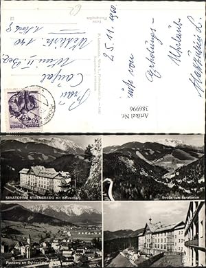 Seller image for 386996,Puchberg am Schneeberg Totale Sanatorium Strengberg Mehrbildkarte for sale by Versandhandel Lehenbauer