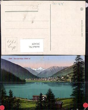 Seller image for 391429,Davoser-See m. Davos Totale Bergkulisse Kt Graubünden for sale by Versandhandel Lehenbauer