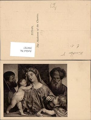 Bild des Verkufers fr 394787,Knstler AK Titian The Madonna of the Cherries Maria Jesus Religion zum Verkauf von Versandhandel Lehenbauer