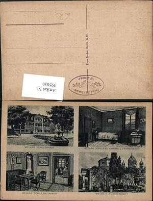 Bild des Verkufers fr 395850,Weimar Frstengruft Schillerhaus Innenansichten Mehrbildkarte zum Verkauf von Versandhandel Lehenbauer
