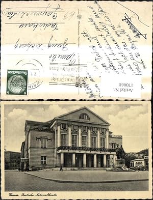 Bild des Verkufers fr 170068,Weimar Deutsches Nationaltheater Theater zum Verkauf von Versandhandel Lehenbauer