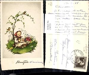 Seller image for 176773,Knstler Ak Mdchen liest singt unter Baum Lesen Vgel Bonne Fete for sale by Versandhandel Lehenbauer