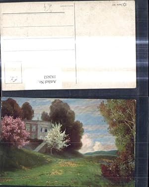 Bild des Verkufers fr 192652,Knstler Ak F. Alexander Haus Garten Landschaft zum Verkauf von Versandhandel Lehenbauer