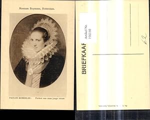 Bild des Verkufers fr 196160,Knstler Ak Paulus Moreelse Portret van eene jonge vrouw Frau Kopfschmuck Passepartout zum Verkauf von Versandhandel Lehenbauer