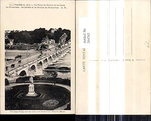 Seller image for 264762,Brcke Tours Le Pont de Pierre et la Loire La Tranchee Le Jardin et la Statue de Descartes for sale by Versandhandel Lehenbauer
