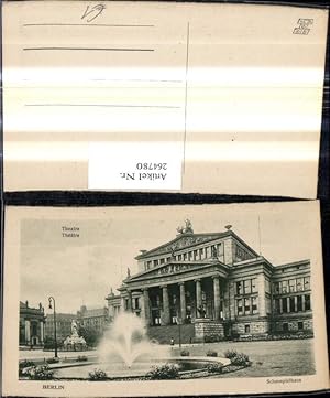 Bild des Verkufers fr 264780,Berlin Theater Schauspielhaus zum Verkauf von Versandhandel Lehenbauer