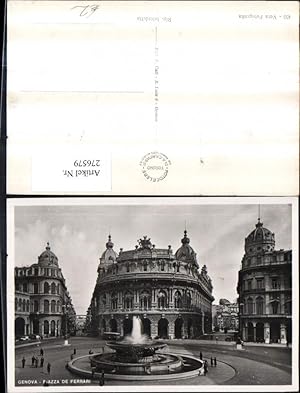 Seller image for 276579,Liguria Genova Genua Piazza de Ferrari Brunnen Straenansichten for sale by Versandhandel Lehenbauer