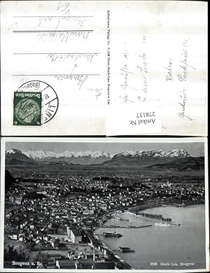 Bild des Verkufers fr 278137,Bregenz am Bodensee Totale Bergkulisse pub Foto Risch-Lau 2508 zum Verkauf von Versandhandel Lehenbauer