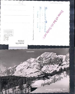 Bild des Verkufers fr 270236,Alpengasthof Bergheimat am Hochknig b. Mhlbach Bergkulisse Winterbild zum Verkauf von Versandhandel Lehenbauer