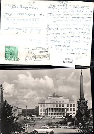 Bild des Verkufers fr 271130,Leipzig Opernhaus am Karl-Marx-Platz Obelisk zum Verkauf von Versandhandel Lehenbauer