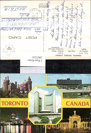 Image du vendeur pour 2007234,Kanada Ontario Toronto Casa Loma Airport City Hall Princes Gates Flughafen Burg Hochhaus Mehrbildkarte mis en vente par Versandhandel Lehenbauer