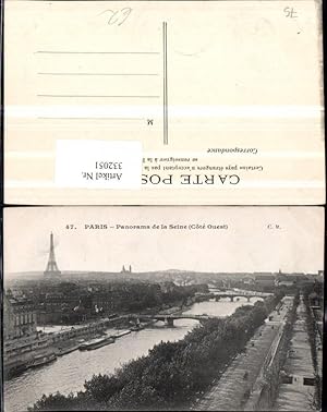 Bild des Verkufers fr 332051,Ile-de-France Paris Panorama de la Seine Teilansicht Eiffelturm Brcken zum Verkauf von Versandhandel Lehenbauer