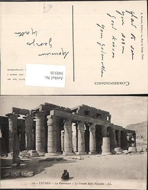 340510,Thebes Le Ramesseum La Grande Salle Hypostyle Tempel