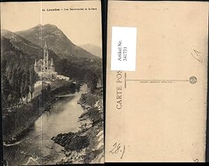 Bild des Verkufers fr 341731,Midi-Pyrenees Hautes-Pyrenees Lourdes Les Sanctuaires et le Gave Kirche Fluss zum Verkauf von Versandhandel Lehenbauer