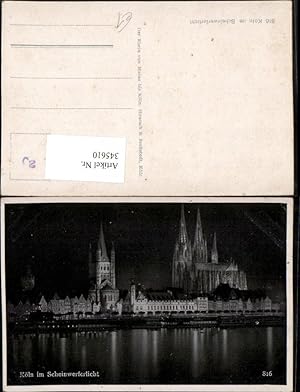Bild des Verkufers fr 345610,Kln am Rhein im Scheinwerferlicht Teilansicht Dom zum Verkauf von Versandhandel Lehenbauer