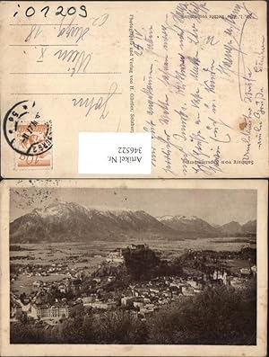 Bild des Verkufers fr 346522,Salzburg Totale vom Kapuzinerberg Bergkulisse zum Verkauf von Versandhandel Lehenbauer