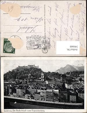 Bild des Verkufers fr 346660,Salzburg Teilansicht m. Festung vom Kapuzinerberg zum Verkauf von Versandhandel Lehenbauer