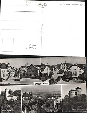 Bild des Verkufers fr 350490,Arlesheim Totale Kirche Rathaus Brunnen Schloss Birseck Burg Reichenstein Kt Basel-Land zum Verkauf von Versandhandel Lehenbauer