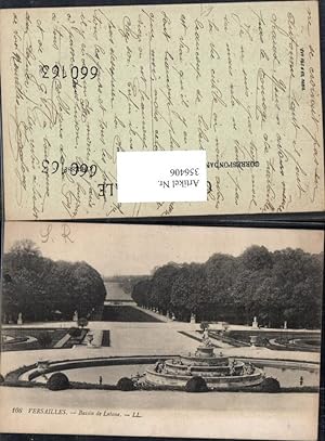 Bild des Verkufers fr 356406,Ile-de-Franche Yvelines Versailles Schloss Bassin de Latone Brunnen Wasserbecken zum Verkauf von Versandhandel Lehenbauer