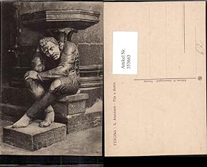 Bild des Verkufers fr 353663,Veneto Verona S. Anastasia Pila a destra Figur Weihbecken zum Verkauf von Versandhandel Lehenbauer