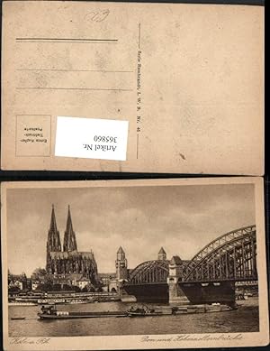 Bild des Verkufers fr 365860,Kln am Rhein Dom Kirche u. Hohenzollernbrcke Brcke zum Verkauf von Versandhandel Lehenbauer