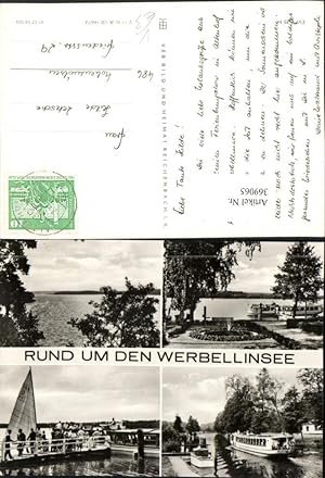 Bild des Verkufers fr 369065,Rund um den Werbellinsee See Segelboot Boot Mehrbildkarte pub VEB zum Verkauf von Versandhandel Lehenbauer