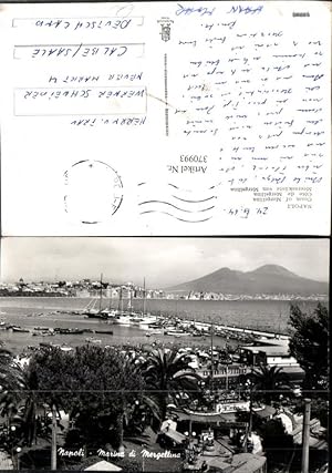 Bild des Verkufers fr 370993,Campania Napoli Neapel Marina di Mergellina Kste Hafen Boote zum Verkauf von Versandhandel Lehenbauer