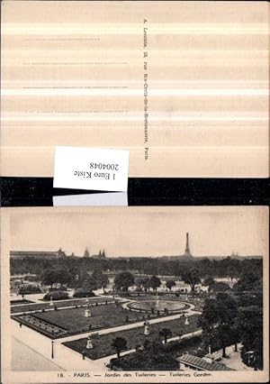 Imagen del vendedor de 2004048,Paris Jardin des Tuileries m. Garden Garten a la venta por Versandhandel Lehenbauer