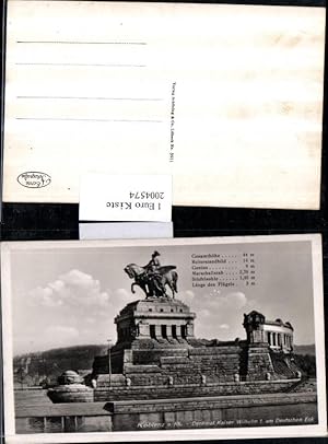 Bild des Verkufers fr 2004574,Koblenz am Rhein Denkmal Kaiser Wilhelm 1 am Deutschen Eck zum Verkauf von Versandhandel Lehenbauer