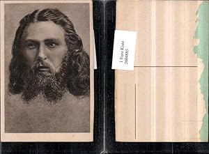 Bild des Verkufers fr 2004885,Knstler AK Man m. Langen Haaren und Bart Portrait zum Verkauf von Versandhandel Lehenbauer