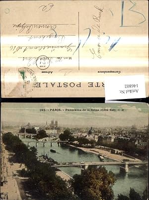 Bild des Verkufers fr 146802,Paris Panorama de la Seine Cote Est Brcken zum Verkauf von Versandhandel Lehenbauer