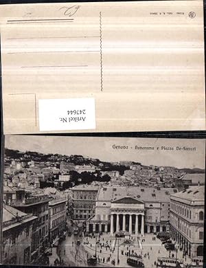 Imagen del vendedor de 247644,Liguria Genova Genua Panorama e Piazza de Ferrari Teilansicht a la venta por Versandhandel Lehenbauer