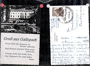 Bild des Verkufers fr 2006530,Gru aus Gallspach Institut Zeileis m. Kurpark Gedicht Spruch zum Verkauf von Versandhandel Lehenbauer