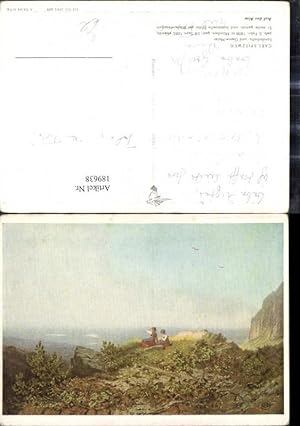 Seller image for 189638,Künstler Ak Carl Spitzweg Auf d. Alm Frauen Tracht Ausblick Landschaft for sale by Versandhandel Lehenbauer