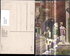 Bild des Verkufers fr 194843,Knstler Ak Dr. v. Reichl Auf Wiedersehen Paar Abschied Treppe Stufen v. Haus zum Verkauf von Versandhandel Lehenbauer