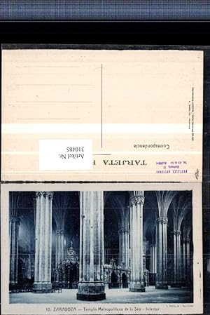 Imagen del vendedor de 310485,Saragossa Zaragoza Templo Metropolitano de la Seo Interior Innenansicht a la venta por Versandhandel Lehenbauer