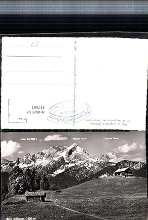 Image du vendeur pour 317605,Alp- und Zugspitze b. Eckbauer b. Garmisch-Partenkirchen Bergkulisse mis en vente par Versandhandel Lehenbauer