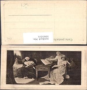Bild des Verkufers fr 320351,Knstler Ak C. J. Hobson Grossmutters Lieblingslied Klavier Frauen Musik zum Verkauf von Versandhandel Lehenbauer