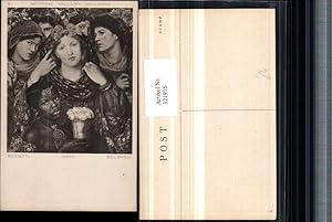 Bild des Verkufers fr 321916,Knstler AK Rossetti Beloved Frauen Kopftuch schwarzes Mdchen Rosen zum Verkauf von Versandhandel Lehenbauer