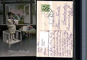 Seller image for 323630,Prge AK Silberverzierung Namenstag Junge Bub m. Blumen Stuhl Tisch Brief for sale by Versandhandel Lehenbauer