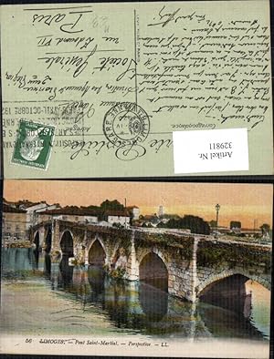 Bild des Verkufers fr 329811,Limoges Pont Saint Martial Perspektive Brcke zum Verkauf von Versandhandel Lehenbauer