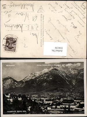 Bild des Verkäufers für 334159,Innsbruck Totale Berg Isel Bergkulisse zum Verkauf von Versandhandel Lehenbauer