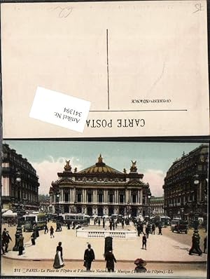 Image du vendeur pour 341394,Ile-de-France Paris La Place de l'Opera et l'Academie Nationale de Musique Gebude mis en vente par Versandhandel Lehenbauer