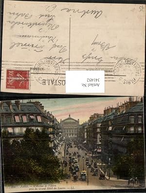 Bild des Verkufers fr 341452,Ile-de-France Paris Avenue de l'Opera prise du Grand Hotel du Louvre Strae zum Verkauf von Versandhandel Lehenbauer
